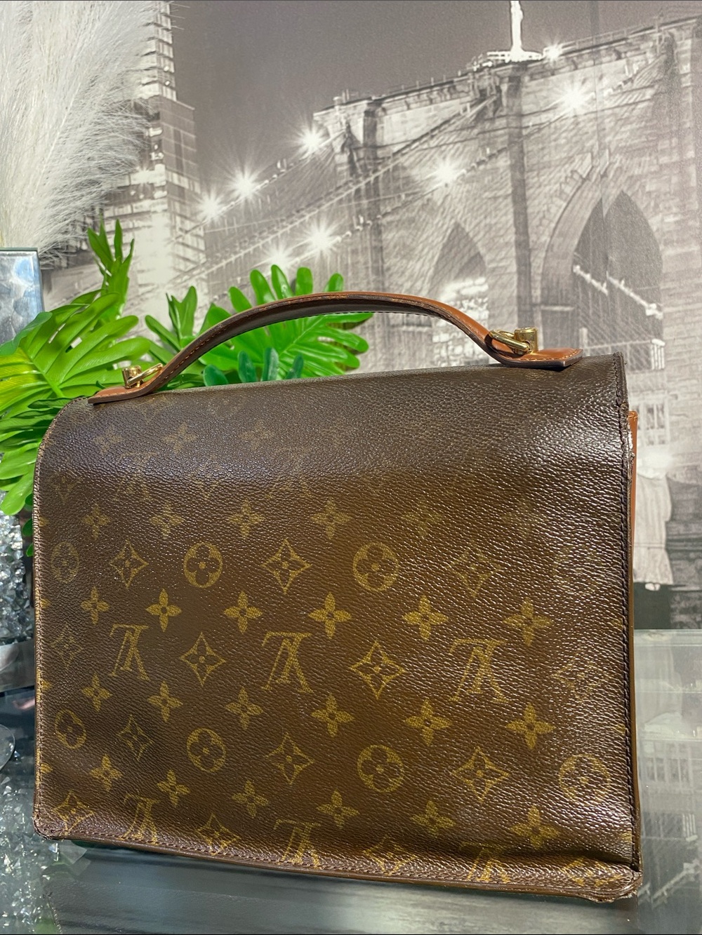 Authentic Rare Louis Vuitton Monogram Top Handle Bag - Picture 5 of 16
